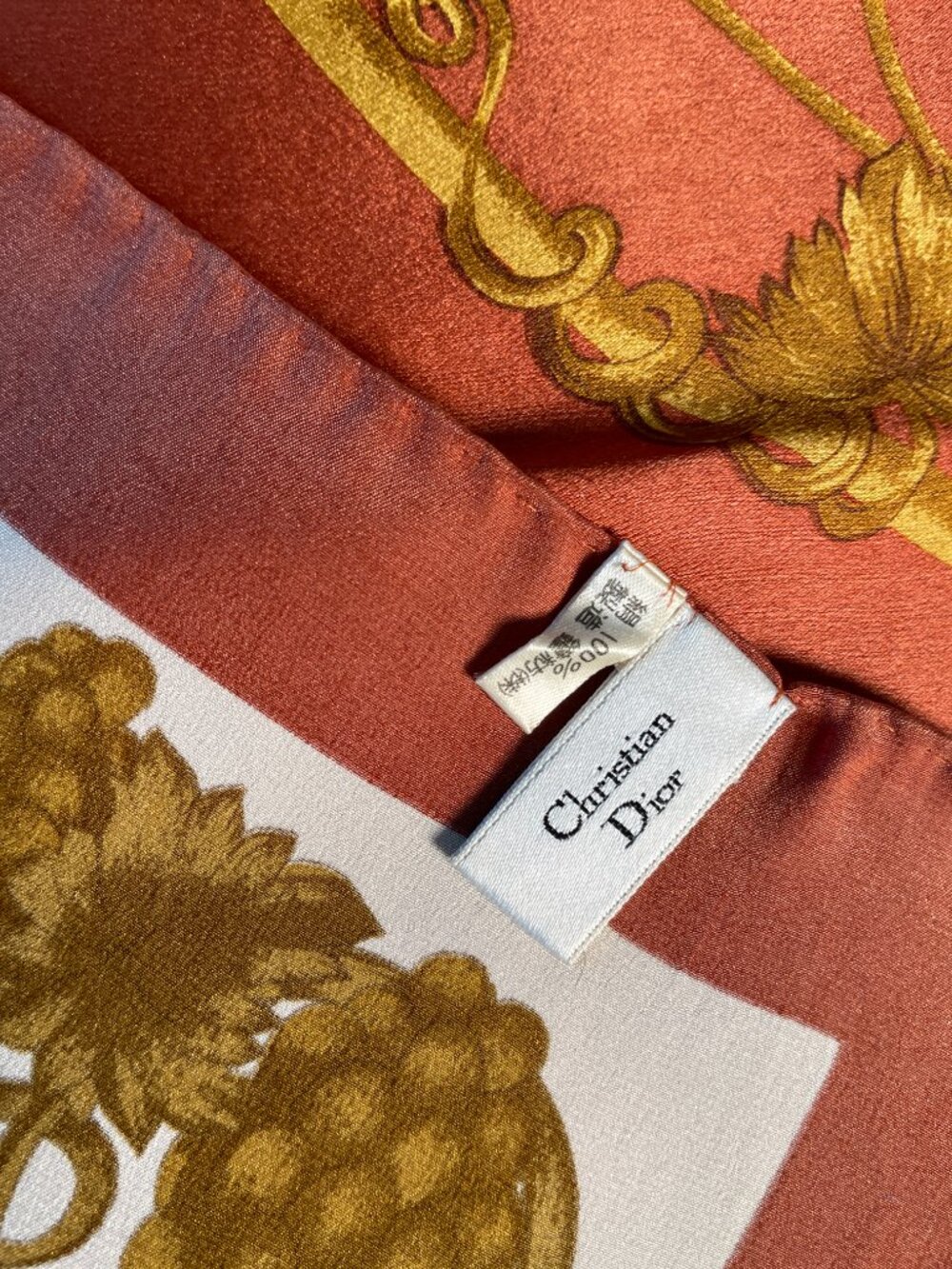 Vintage Christian Dior Silk Scarf - Picture 3 of 15